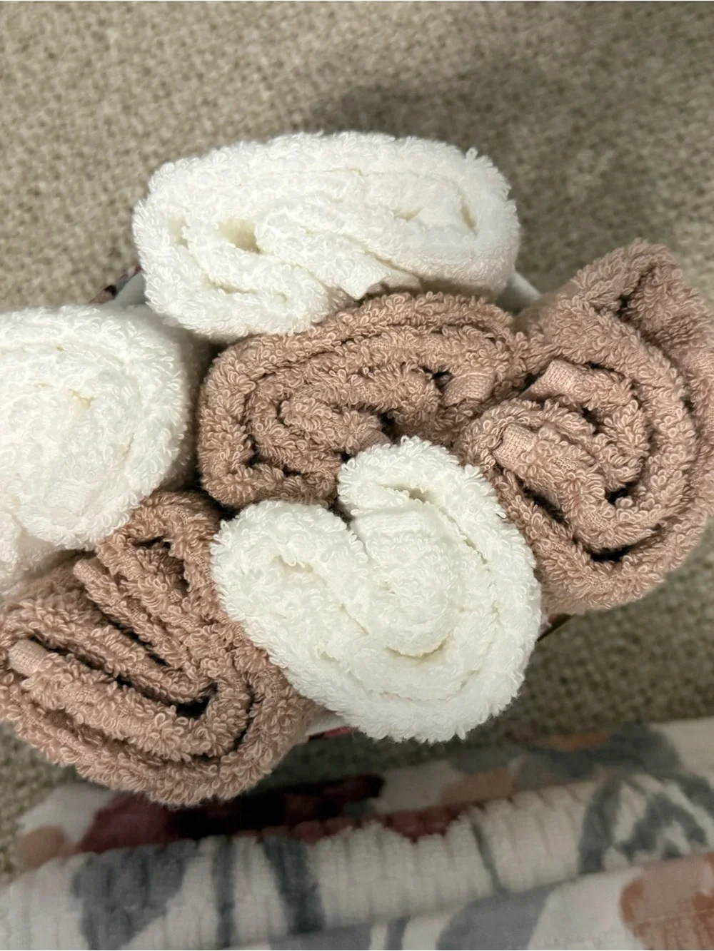 Floral Cotton Bath Towel and Washcloth Set - Deborah Connolly